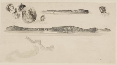 Sketches on the Coast Survey Plate, 1854-55 by James Abbott McNeill Whistler